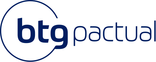Logo da BTG Pactual, instituição financeira.