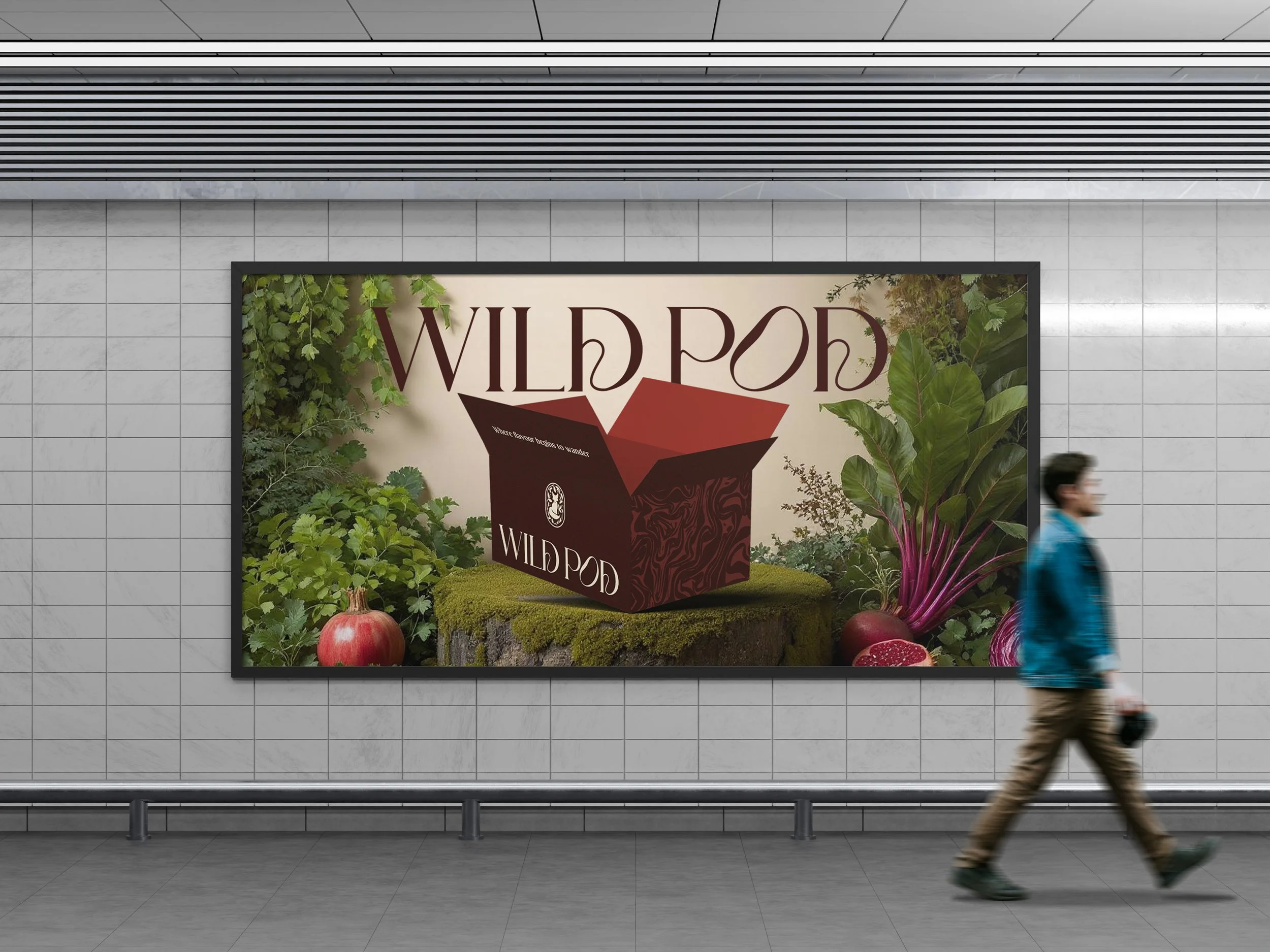 Billboard advertisement for Wild Pod