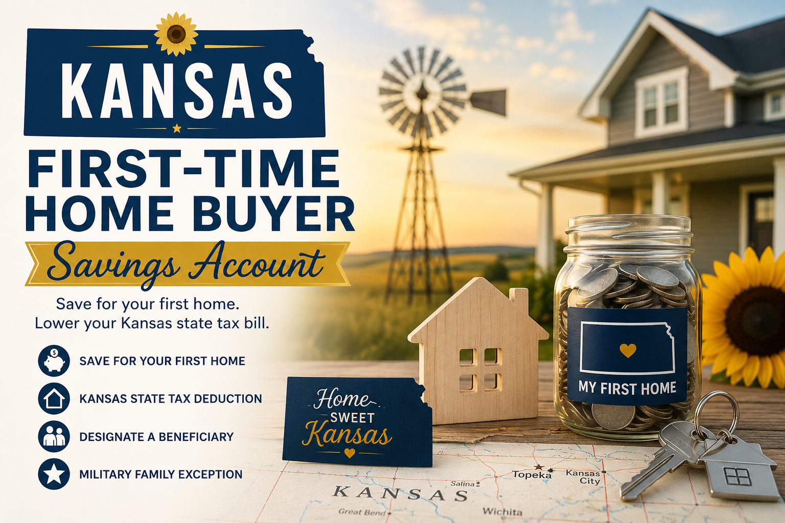Kansas First-Time Home Buyer Program: How a Special Savings Account Can Help You Buy Sooner