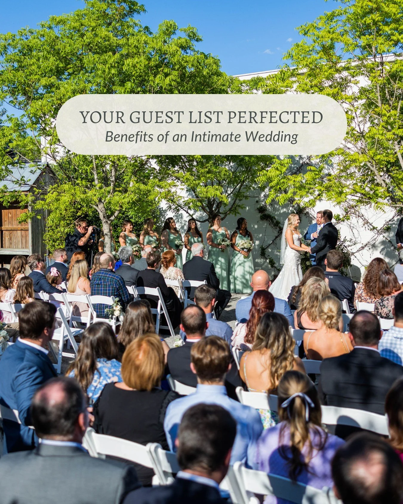 Your guest list, perfected. 💌 An intimate wedding means more time with the people you love most, personalized experiences for every guest, and the chance to elevate your design in the most meaningful way. ✨

Slide 1: @eleanorstenner 
Slide 2: @april