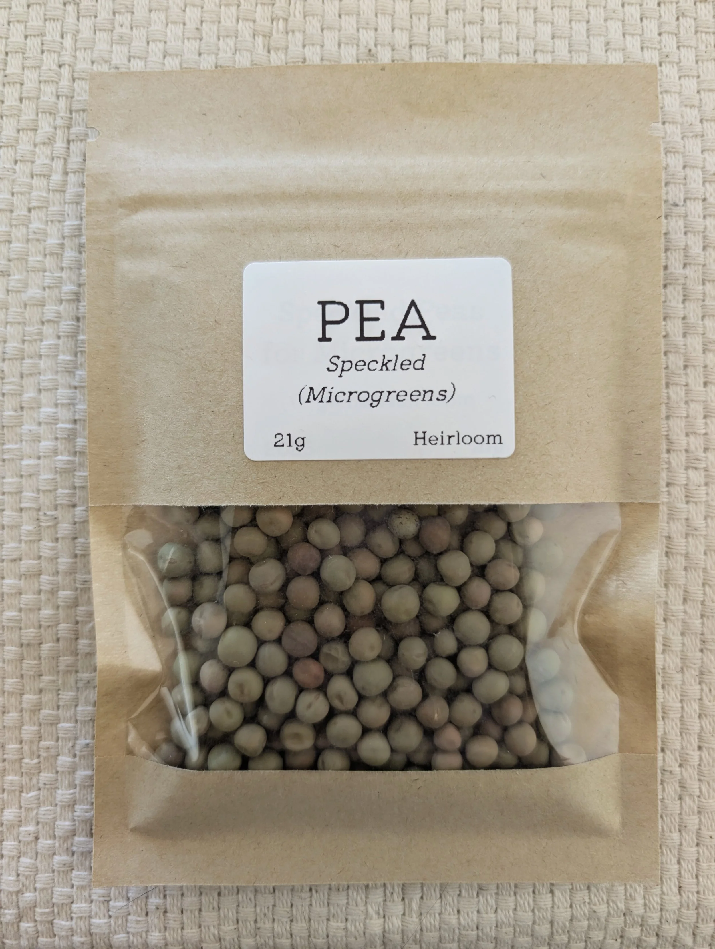 Speckled Peas for Microgreens