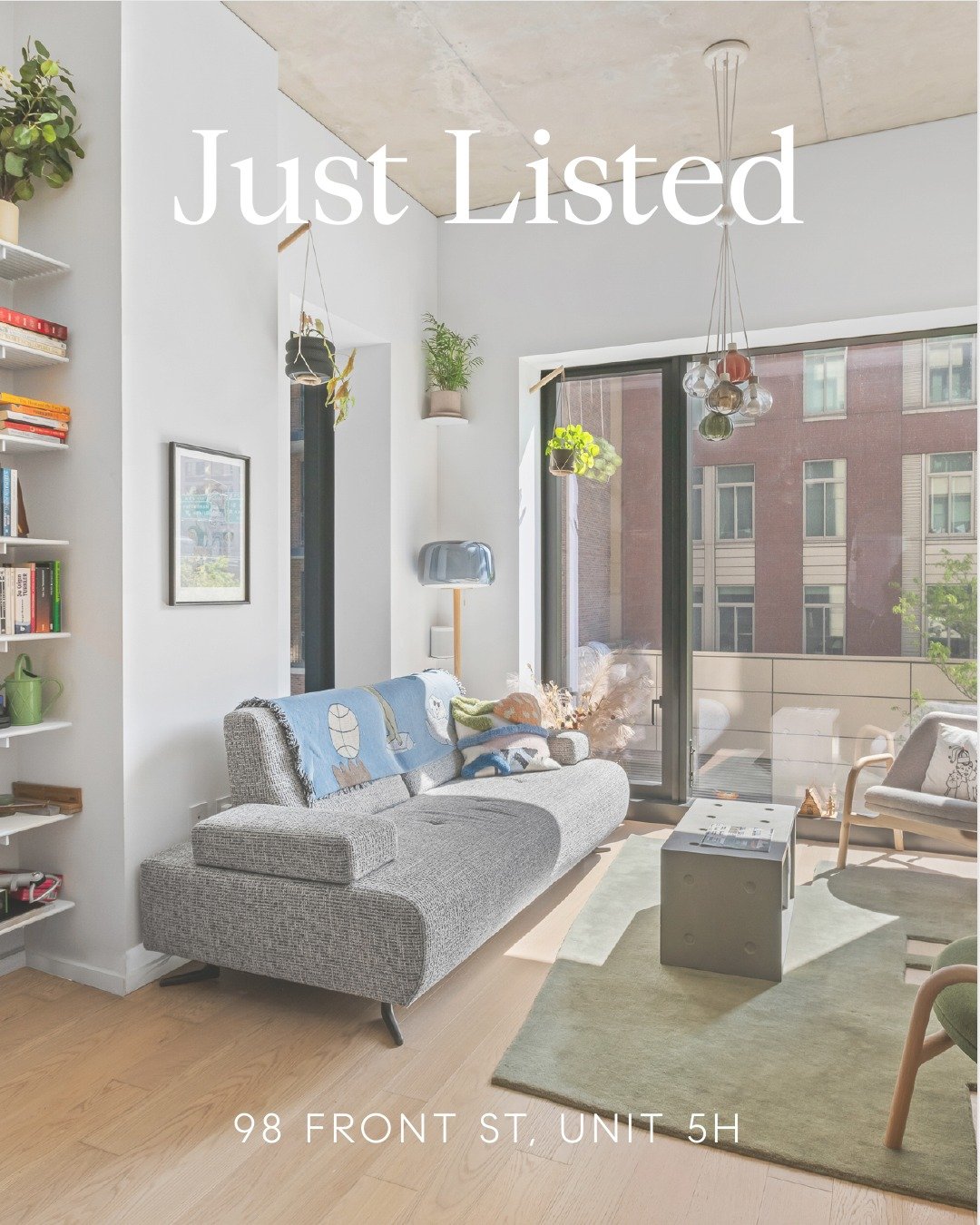 Just listed in DUMBO: Residence 5H at 98 Front Street. ✨ 

This 2 bed, 2 bath condo is asking $1.57M and brings together loft scale, thoughtful customization, and full-service amenities in one of Brooklyn&rsquo;s most recognizable waterfront neighbor