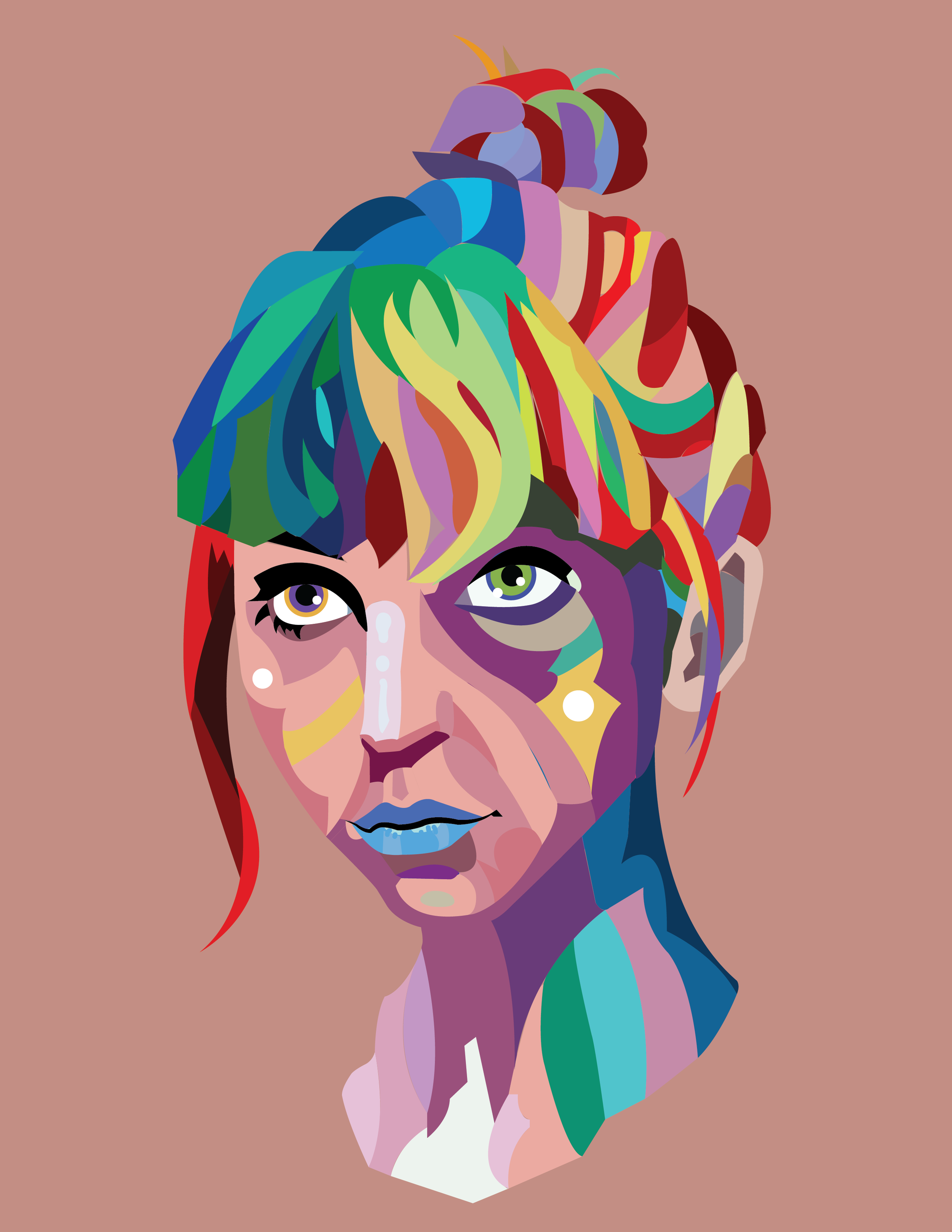 "Colors" Digital Portrait