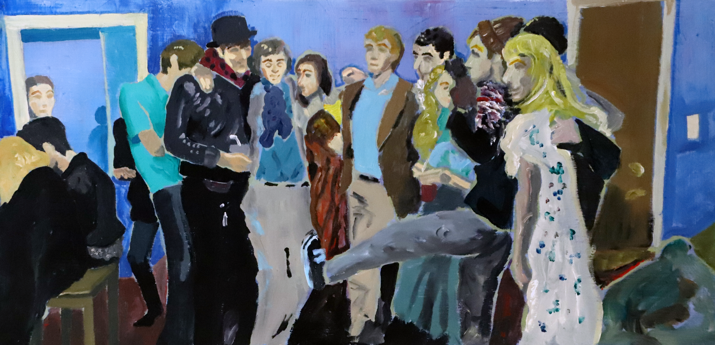 "Friends" 1ft x 2.5ft Acrylic Painting
