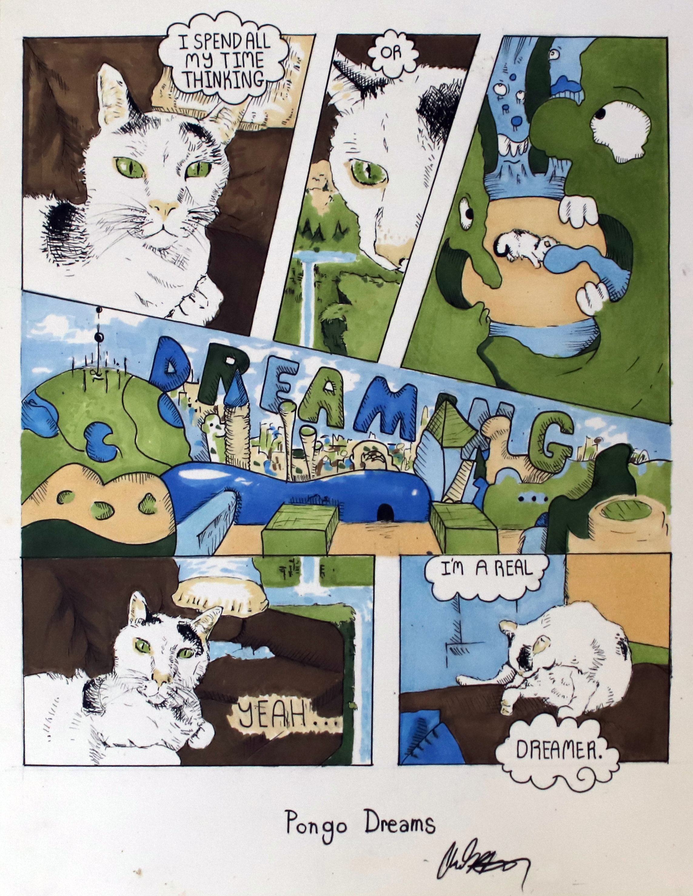 "Pongo Dreams" Comic Book Page