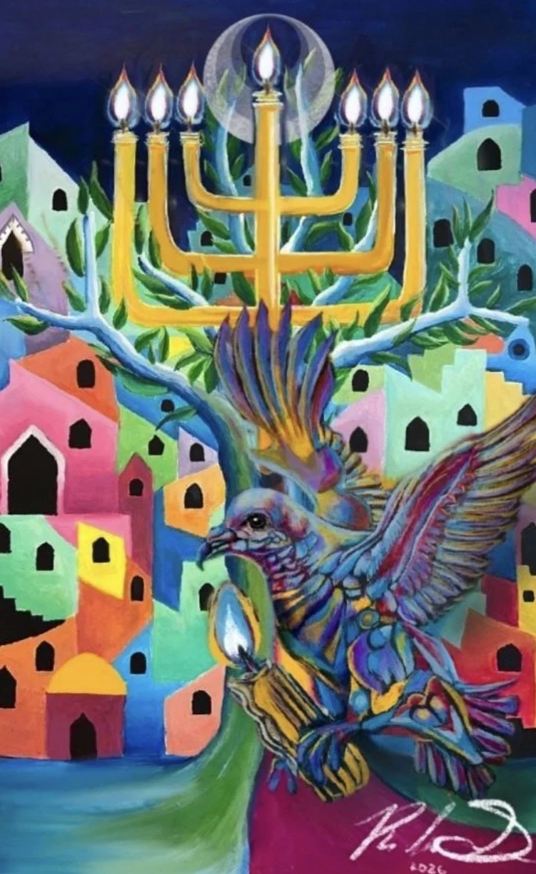 REKINDLING HOPE: Painting Survives Devastating Synagogue Fire, Becoming a Symbol of Faith and Resilience