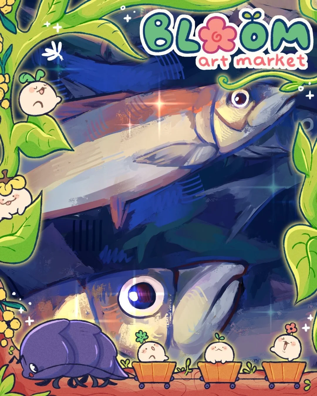 Introducing&hellip; @_freerangeeggs_ 🌱

&ldquo;Hi! I&rsquo;m Eggs, I am obsessed with painting bright, bold and fun art of my favourite animals, nature, games and shows!&rdquo;

Come along to Bloom Art Market on the weekend of January 17th and 18th 