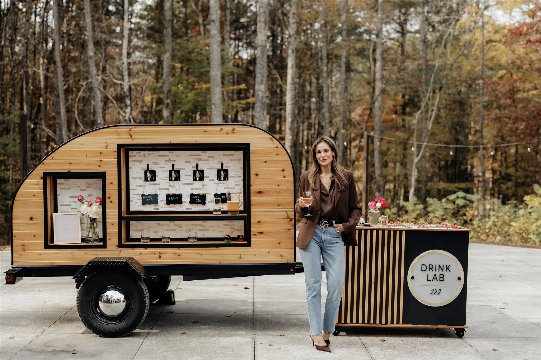 The Drink Lab mobile bar setup for weddings and private events in Chattanooga, TN.