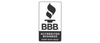 BBB Accredited Business sign with logo and text