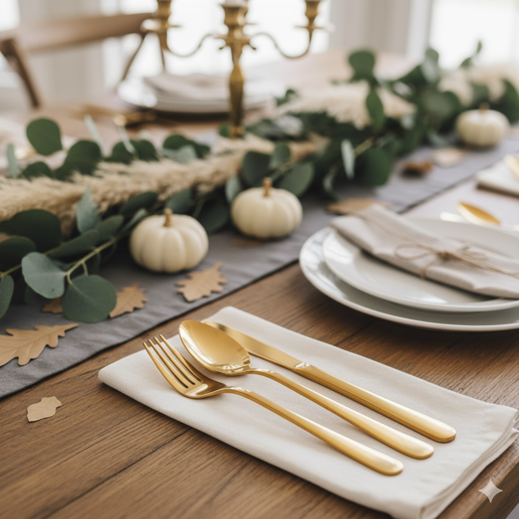 Gold Flatware Set 