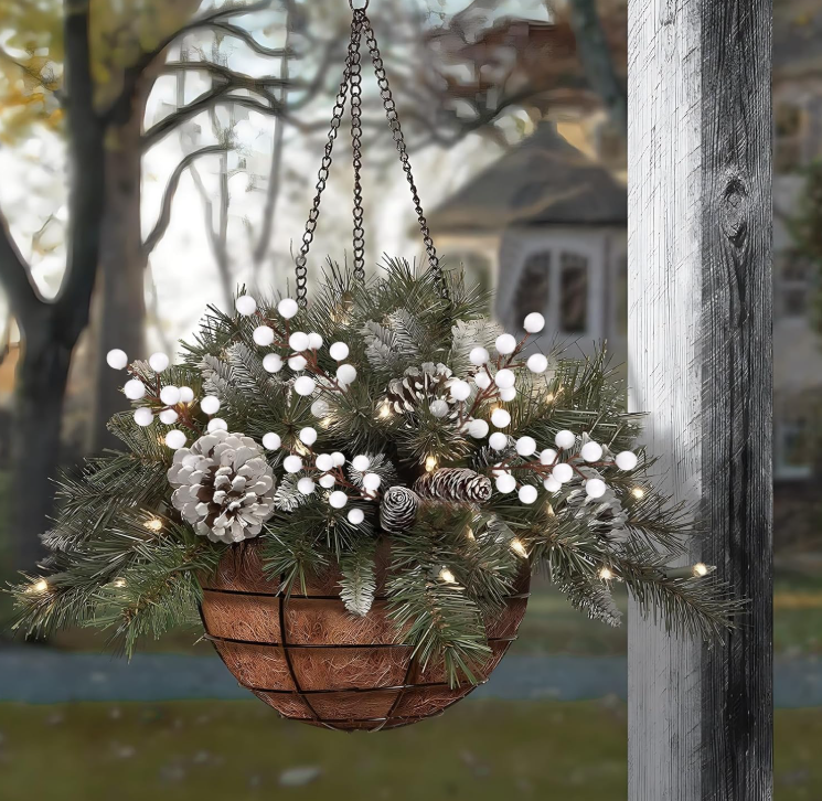 Christmas White Faux Holly Berries