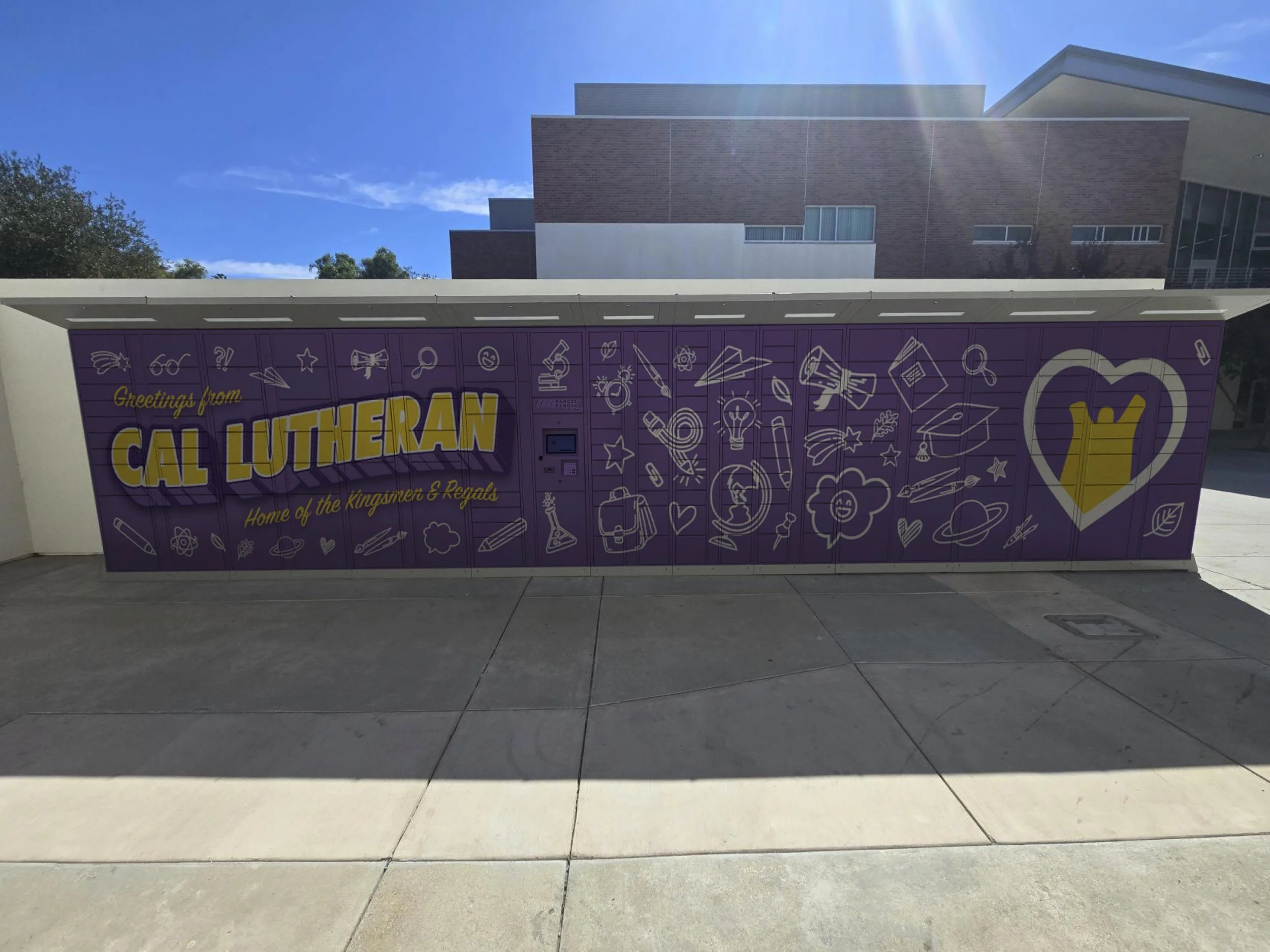 *Cal Lutheran Amazon Lockers Graphic
