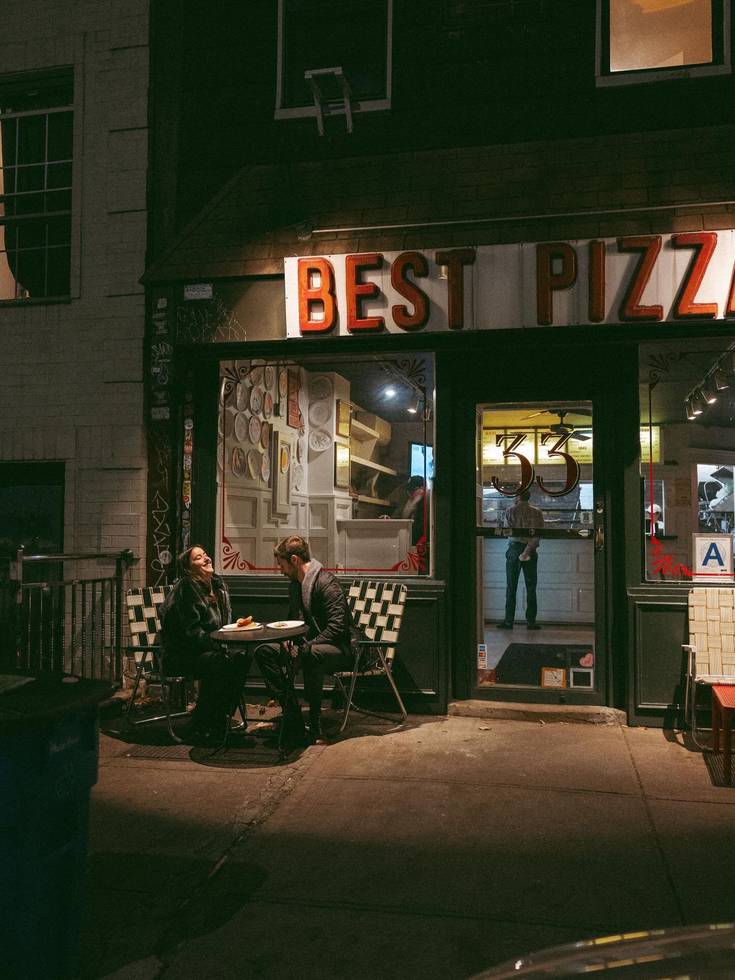 anyone know a spot for the BEST PIZZA in nyc? I do. 

When you&rsquo;re thinking of a location for your engagement shoot - a spot that means something to you is always a good idea. Everyone has a pizza spot but Tori and Aidan may have the best. The c