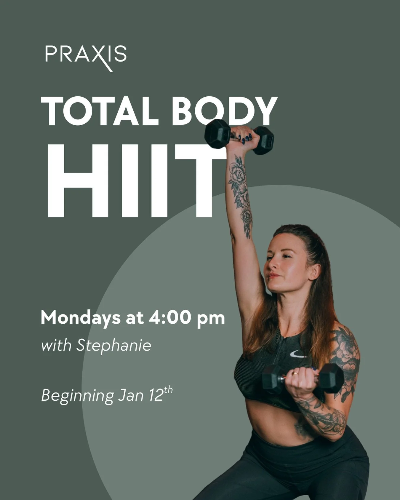Steph is BACK on Mondays! 🔥
4PM &mdash; right after work, right where you need to be.
Come see what all the hype is about 👀
Her HIIT classes are a Ballard favorite for a reason.
Move. Groove. Get stronger&mdash;one class at a time. 💪✨

#praxisball