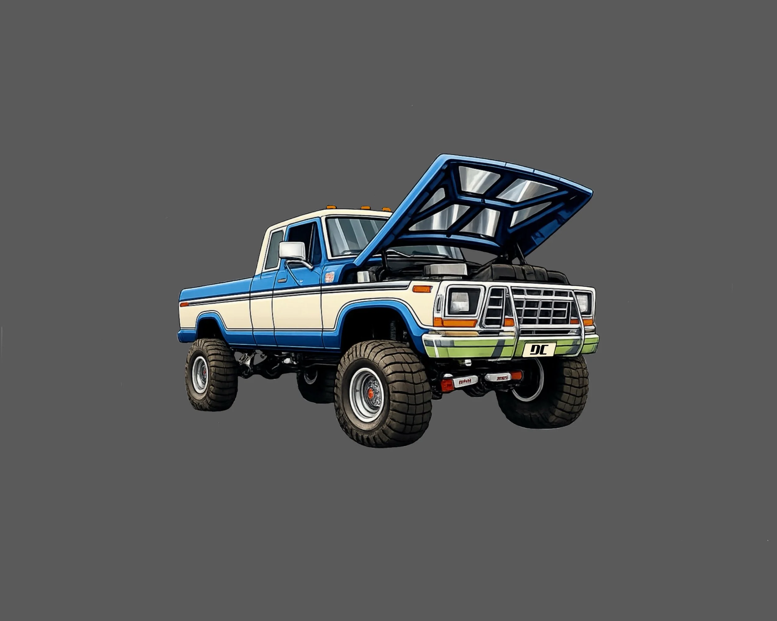 Supercab Dentside Sticker