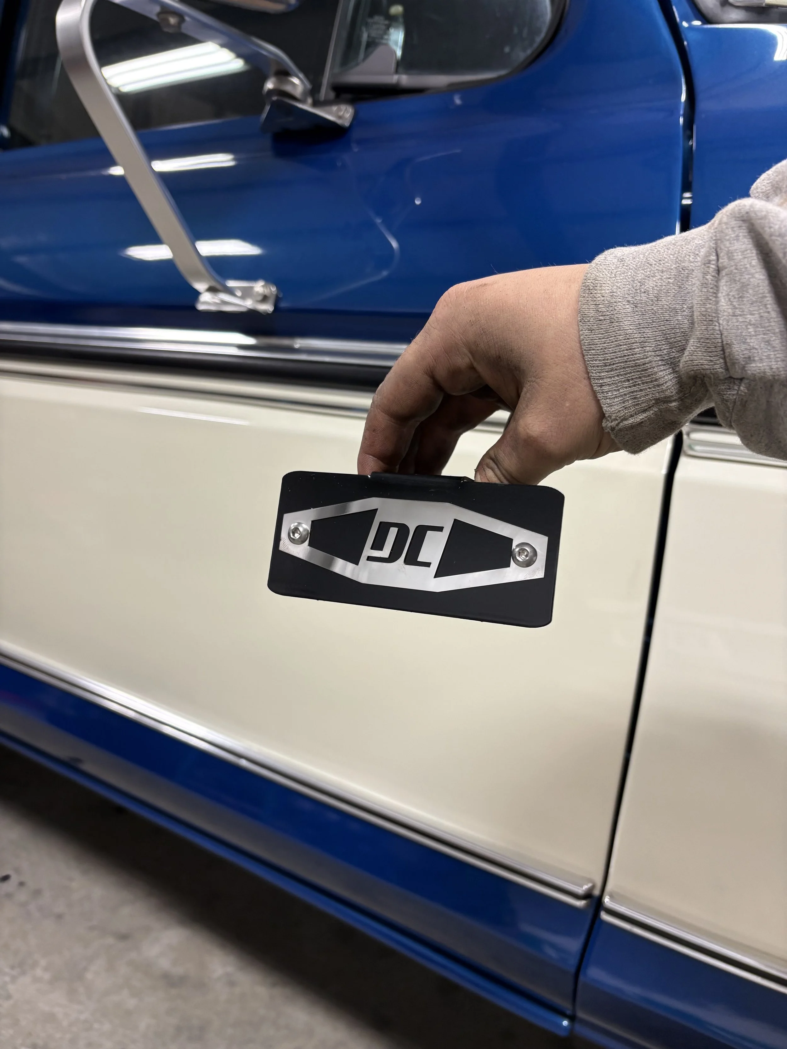 1973-79 4wd F250 F350 Shock Plate With Overlay