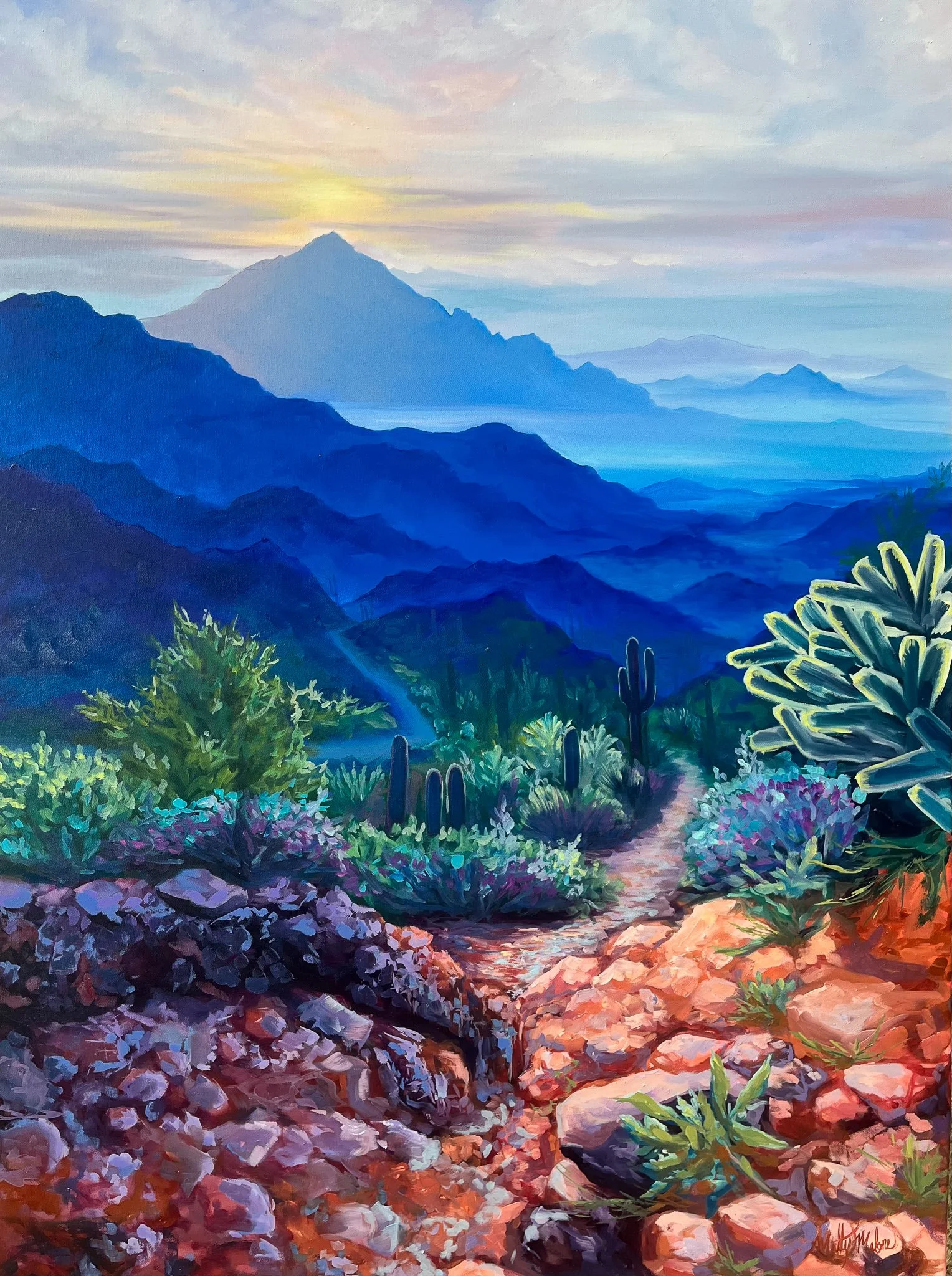 Layers of Mountains | Oil on Canvas | 36" x 48" 