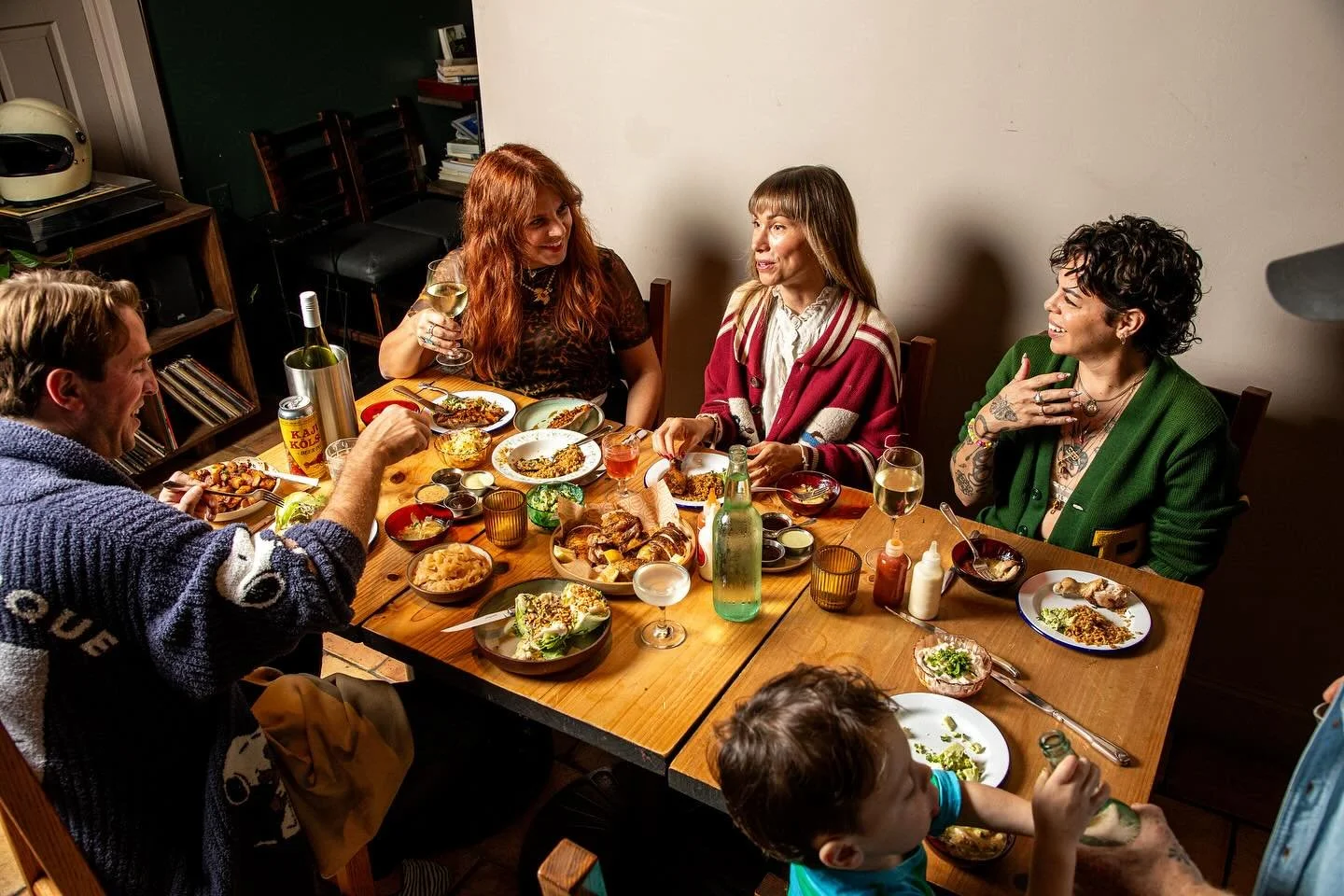 Our menu is perfect for large groups dine or take out.  We offer a &ldquo;feed me&rdquo; option for dine in service where we are happy to just cook for the table. Pick your drinks and we do the rest. Available for groups of 6 or more.