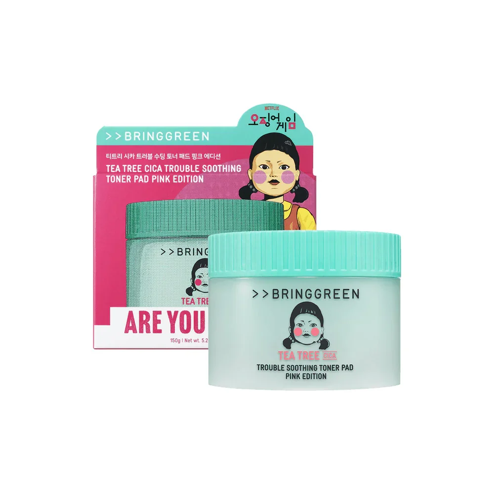 Almohadilla Tónica Calmante Tea Tree Cica – Bring Green x Netflix