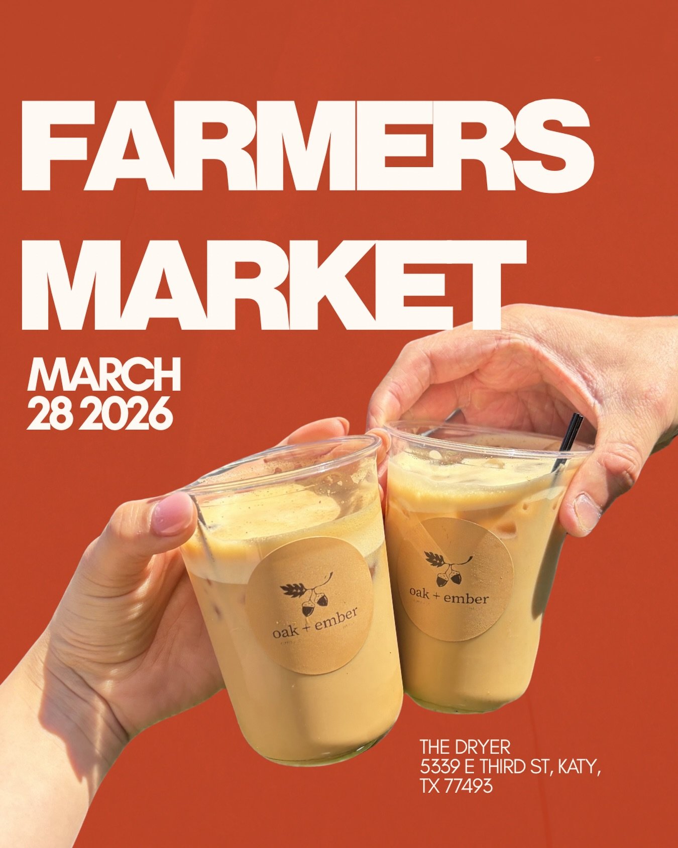 sunny days are for iced lattes ☀️☕️

We&rsquo;re back at The Dryer this weekend 🌱☕️

The weather is beautiful, the vibes are right, and we&rsquo;re so ready to spend another morning with this amazing community.

Come enjoy a sunny day, sip on your f