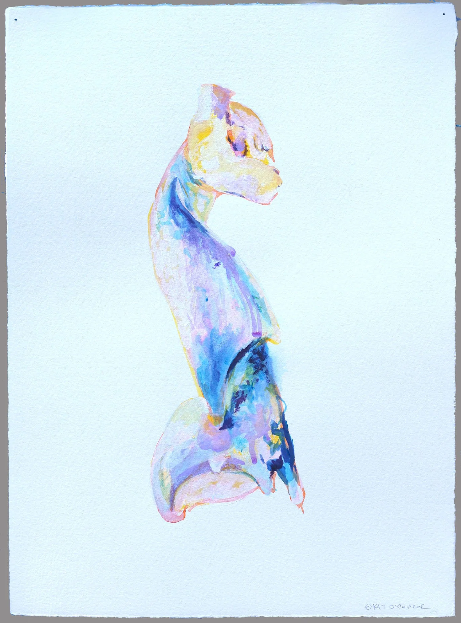 All Grace, ©Kat O’Connor 2025, 15" X 11", Watercolor and Acrylic on Paper. Image #611