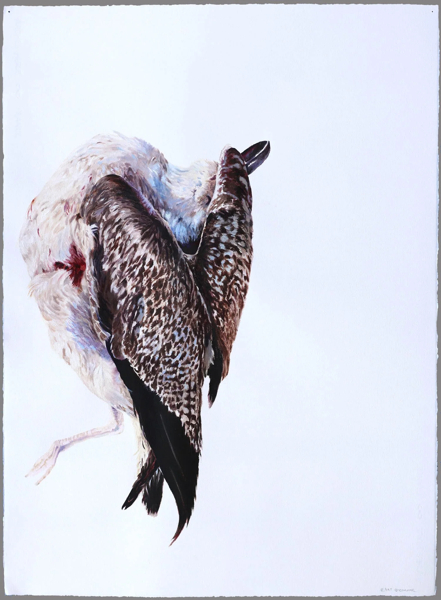 The One You Love, ©Kat O’Connor 2025, 30" X 22", Watercolor and Oil on Oil Paper. Image #609