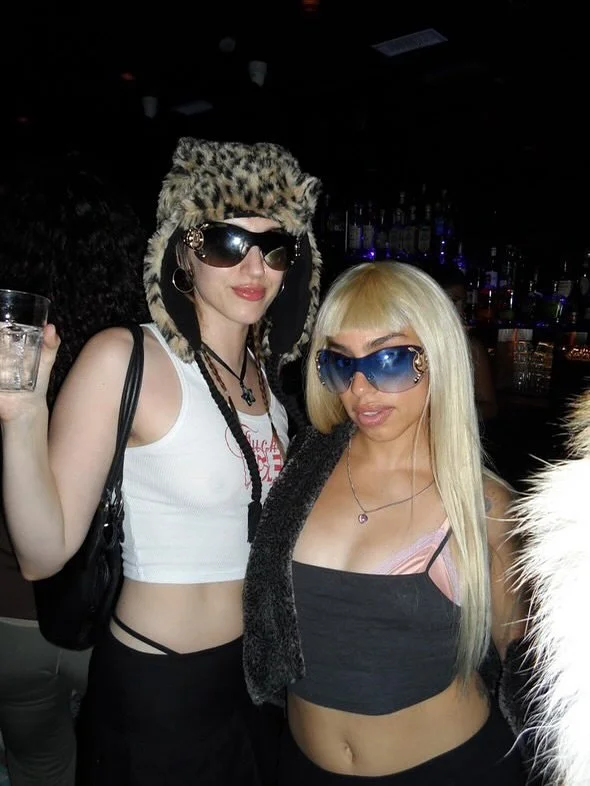 sometimes u gotta throw on a blonde wig, a pair of matching stunna y2k shades n go out with 1 of ur girls &lt;3

photos by: @ratchetsatrngirl