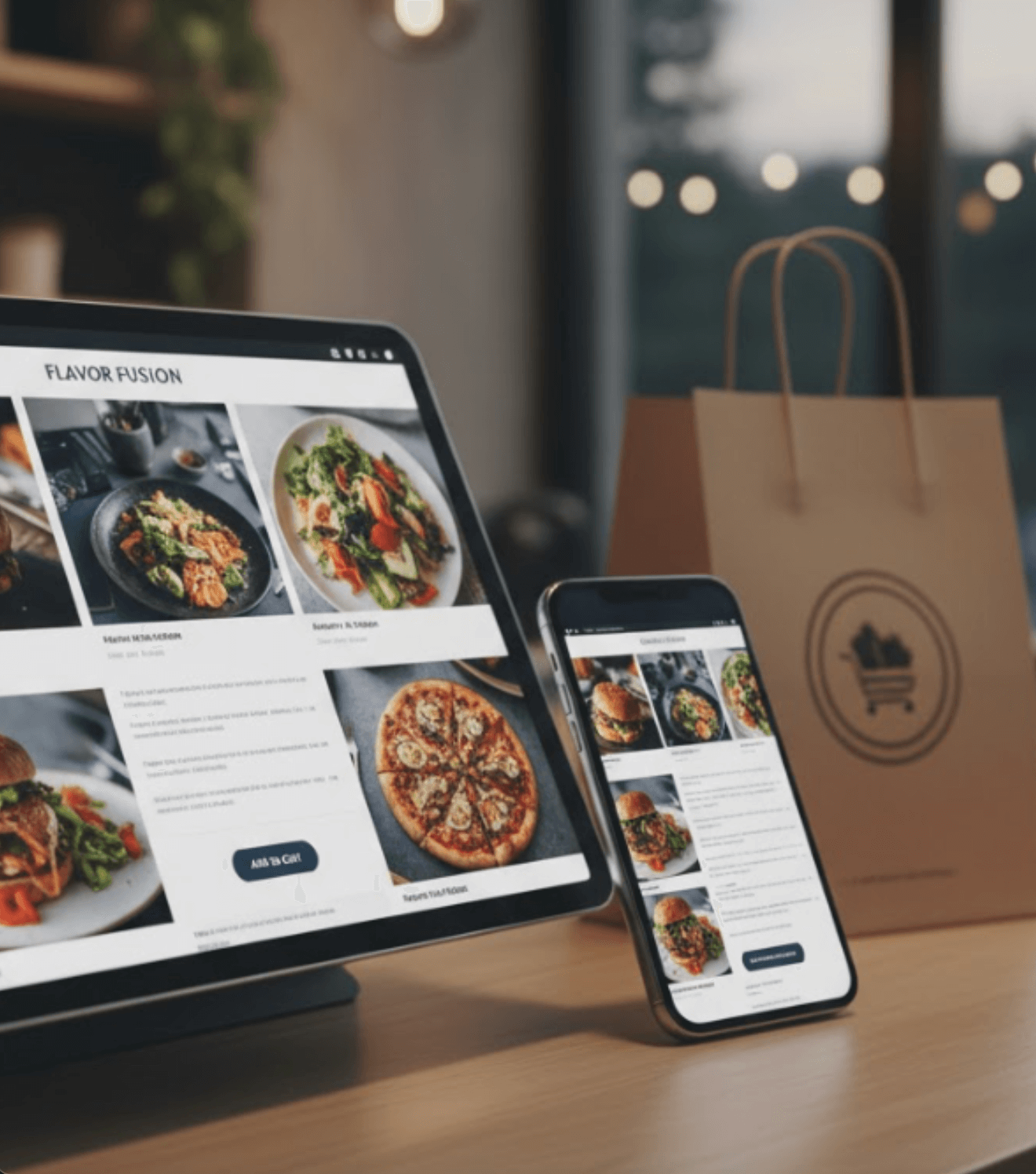 Digital connections linking local businesses — illustrating Lazyguys’ role in Mississippi’s connected restaurant network.