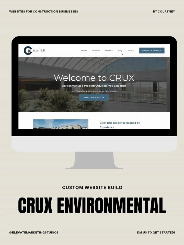 He was about to leave his job and start his own business so we made sure his website already looked as experienced as he is. 🙌🏼

The owner of CRUX Environmental has worked with major clients. We just helped his website show it.

Because when you&rs