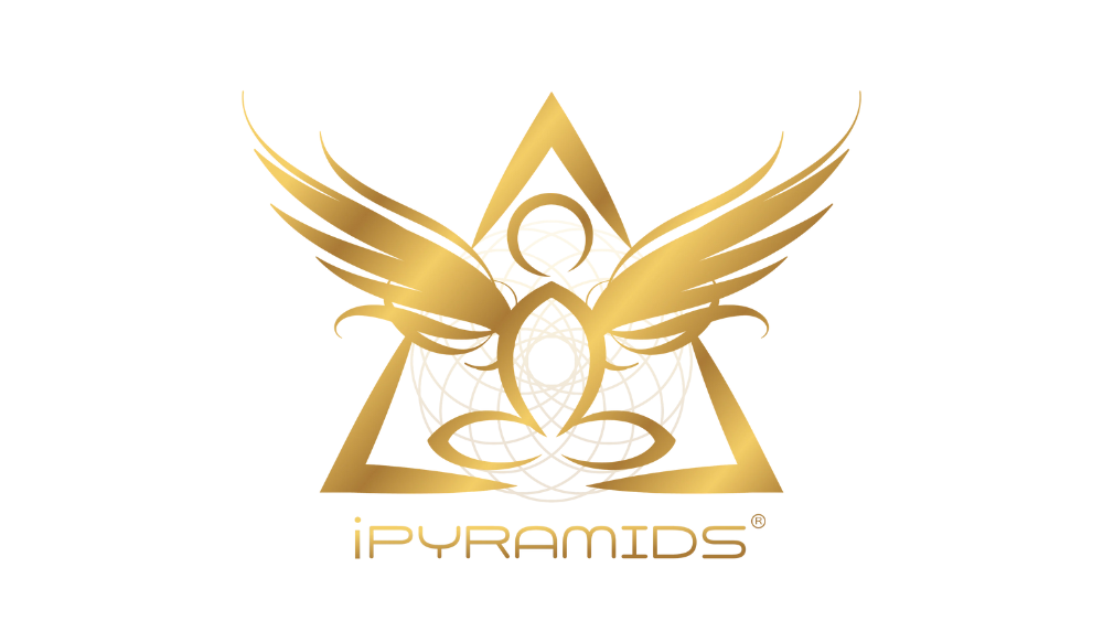 Gold logo with wings and an owl, with the text "IPYRAMID" underneath.