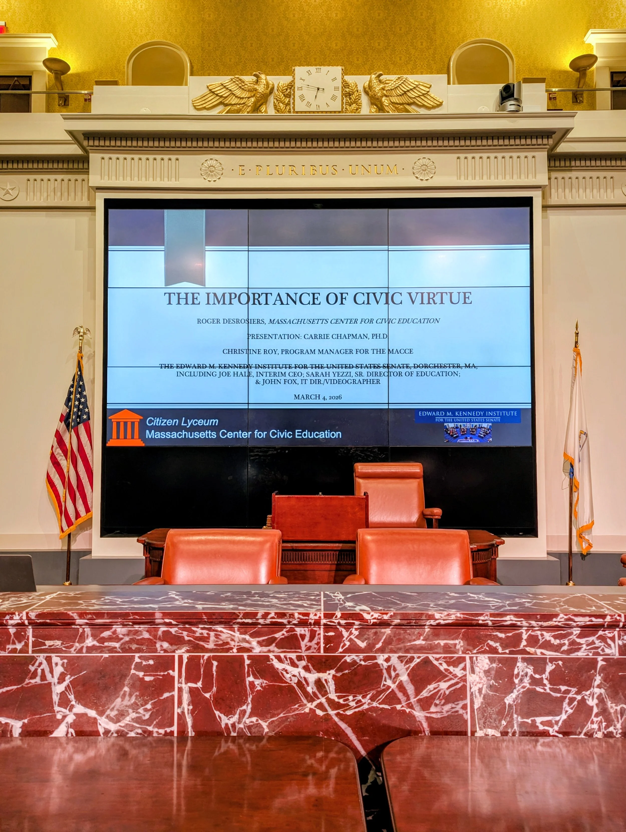 MACCE Citzen Lyceum March 2026 Speaker Desk.jpg