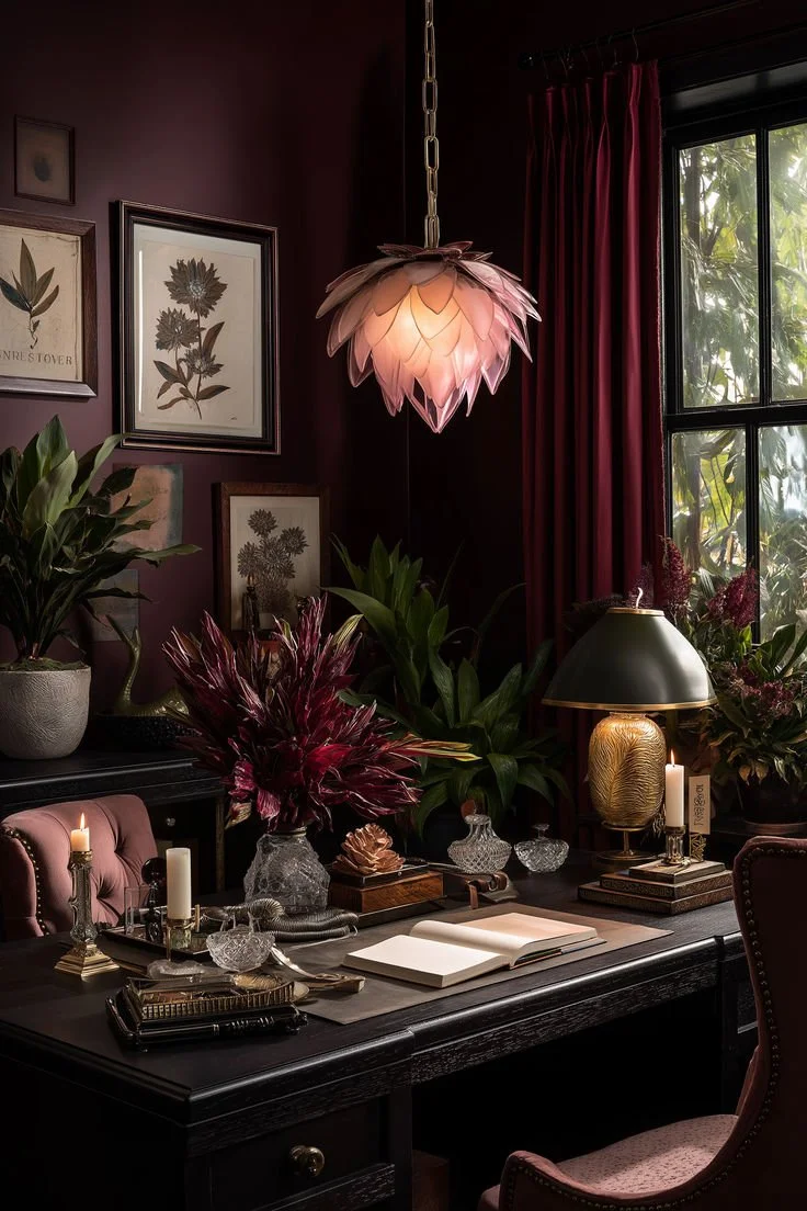 Moody Luxe Home Office _ Elegant Dark Academia Workspace Inspiration (2).jpg