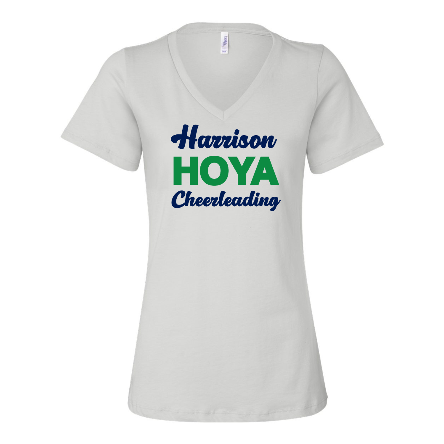 Hoya Cheerleading VNeck White.png