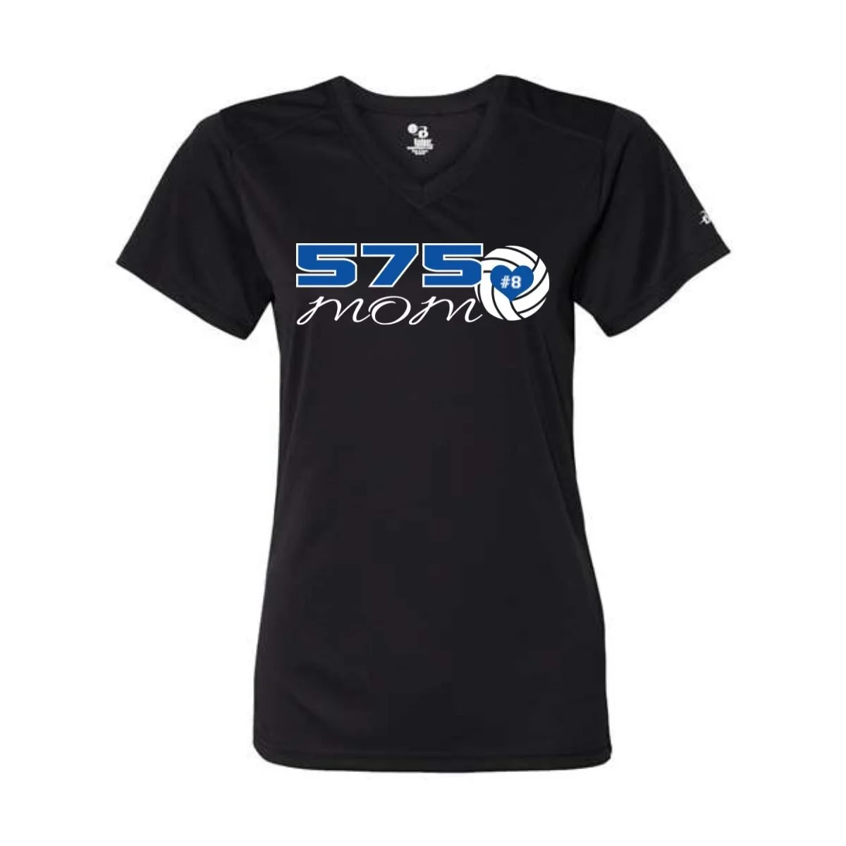 Personalized Heart Women's V-Neck Athletic Tee