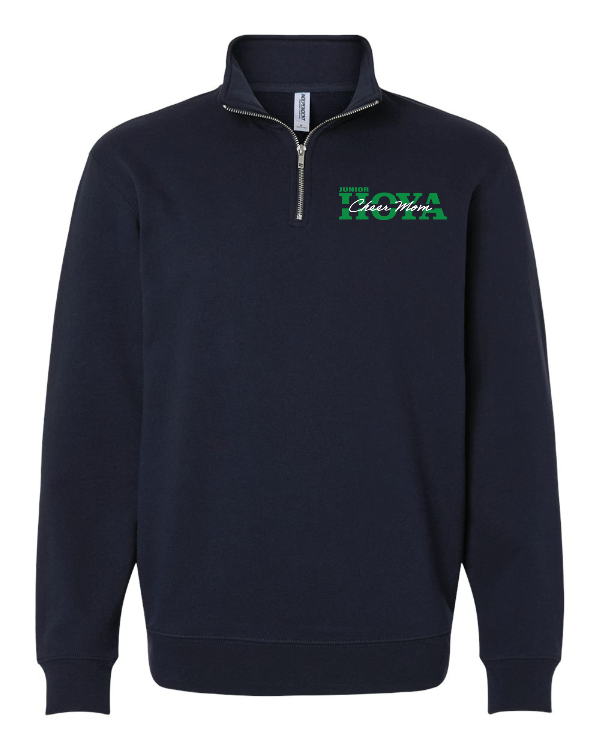 Cheer Mom Quarter Zip - Navy.png
