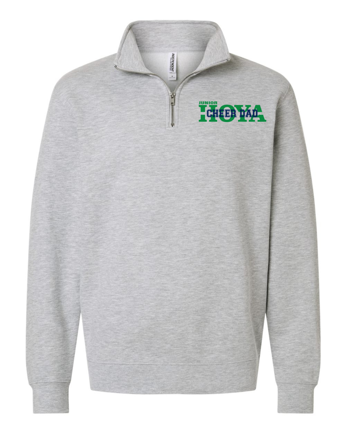 Cheer Dad Quarter Zip - Athletic Heather.png