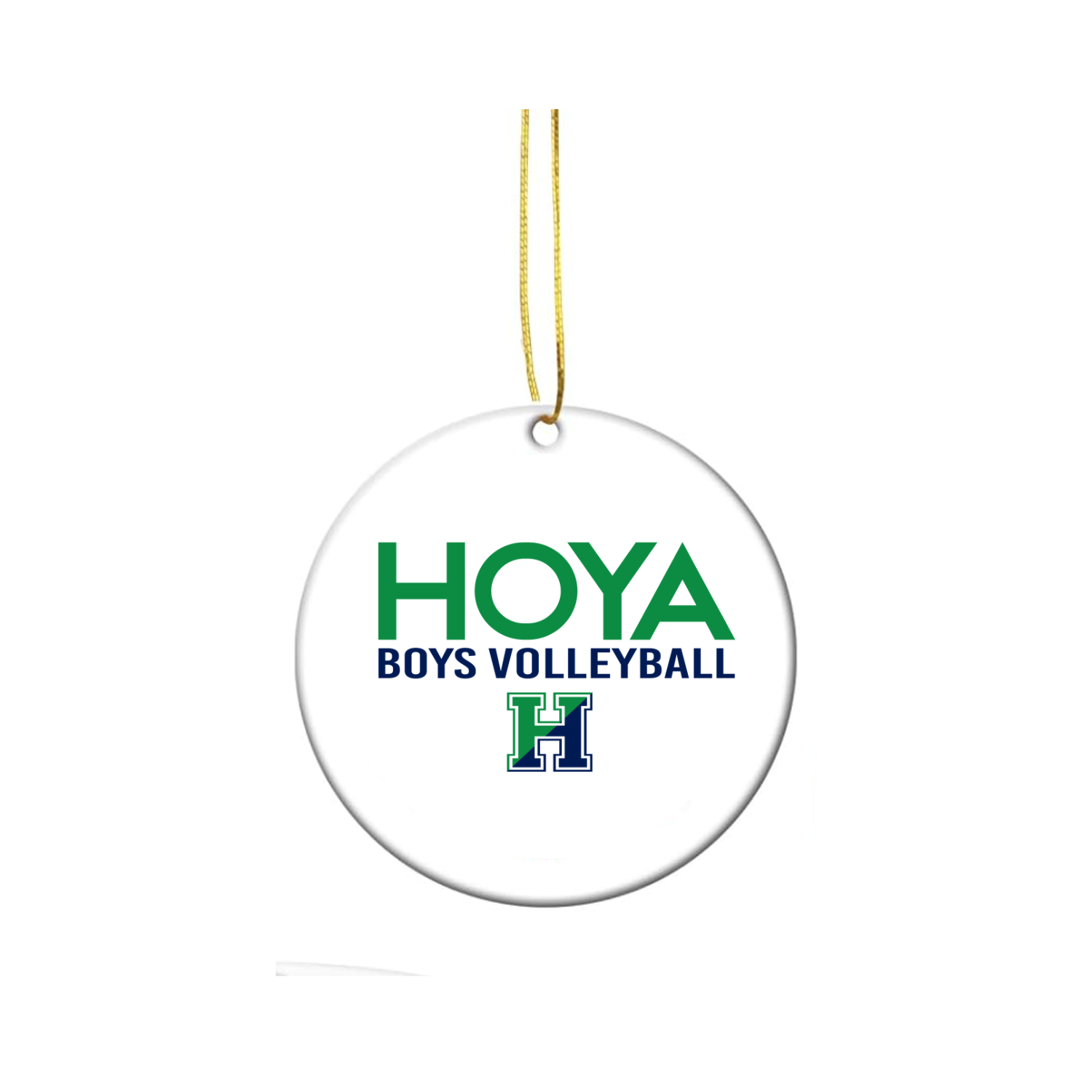 Hoya Boys Volleyball Ceramic Ornament