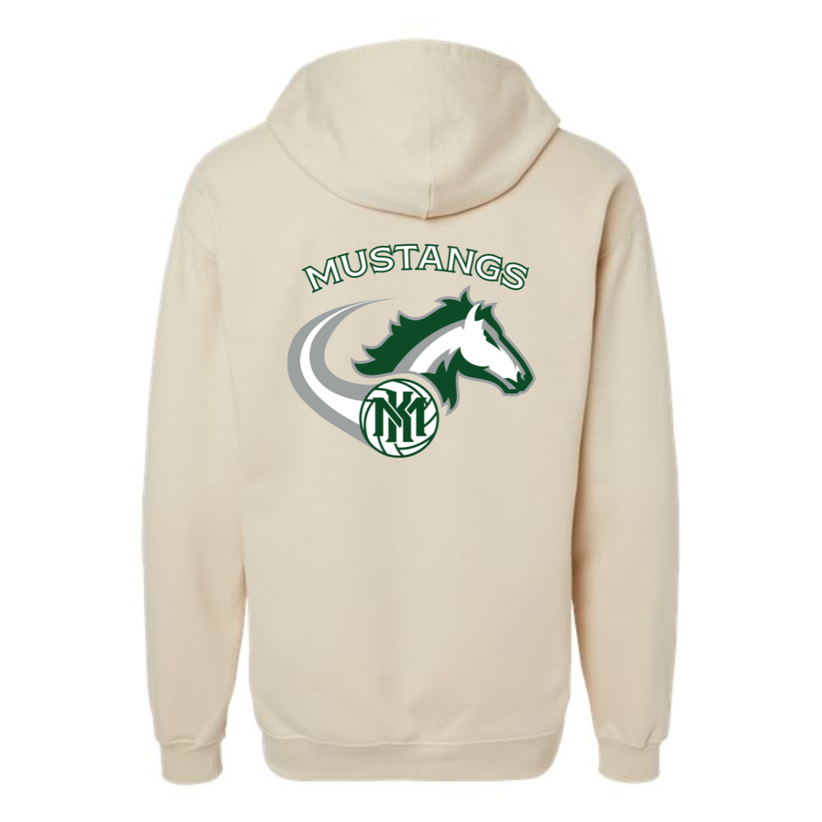 Mustang Swoosh Zip-Up Hoodie