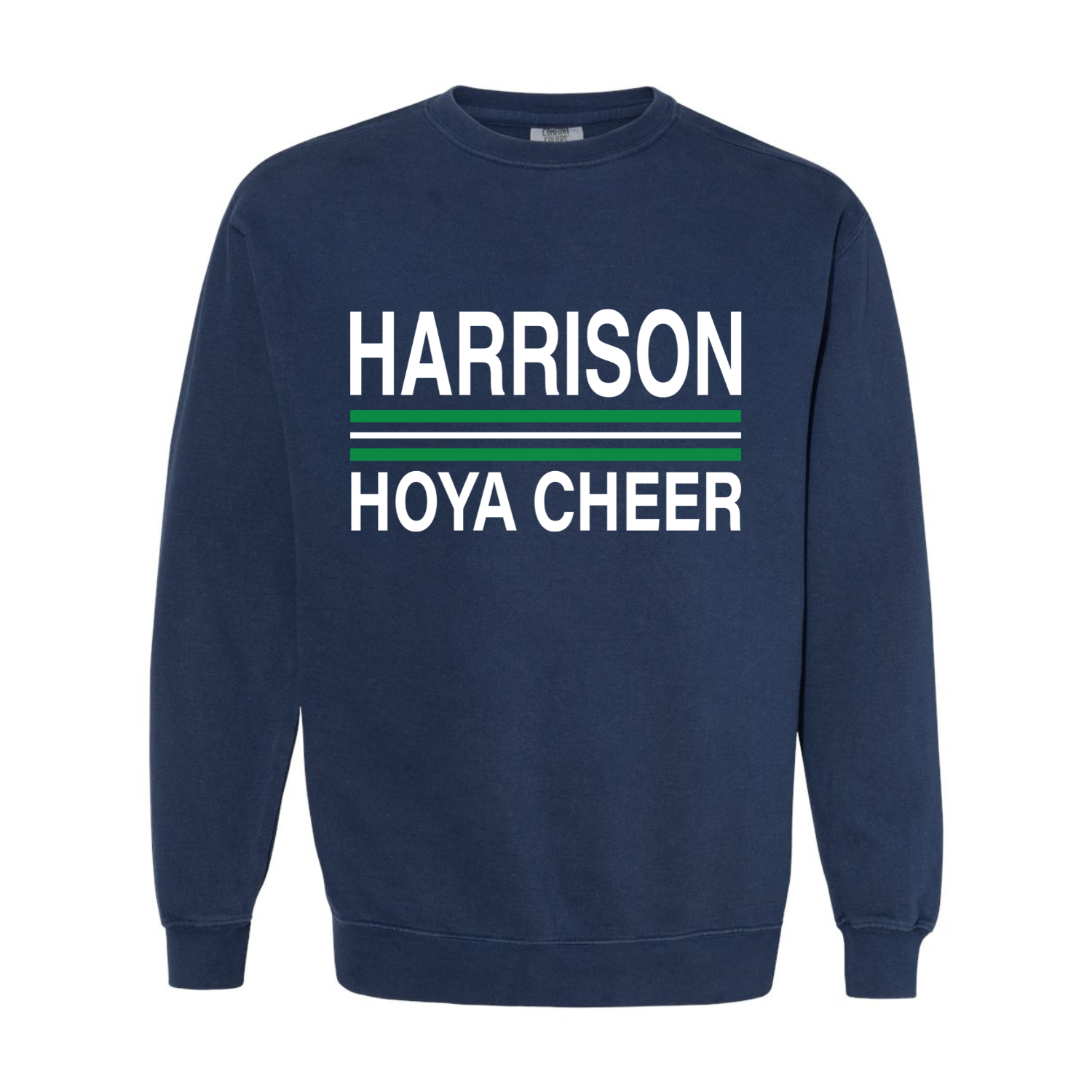 Hoya Cheer Stripes - Premium Sweatshirt Navy.png