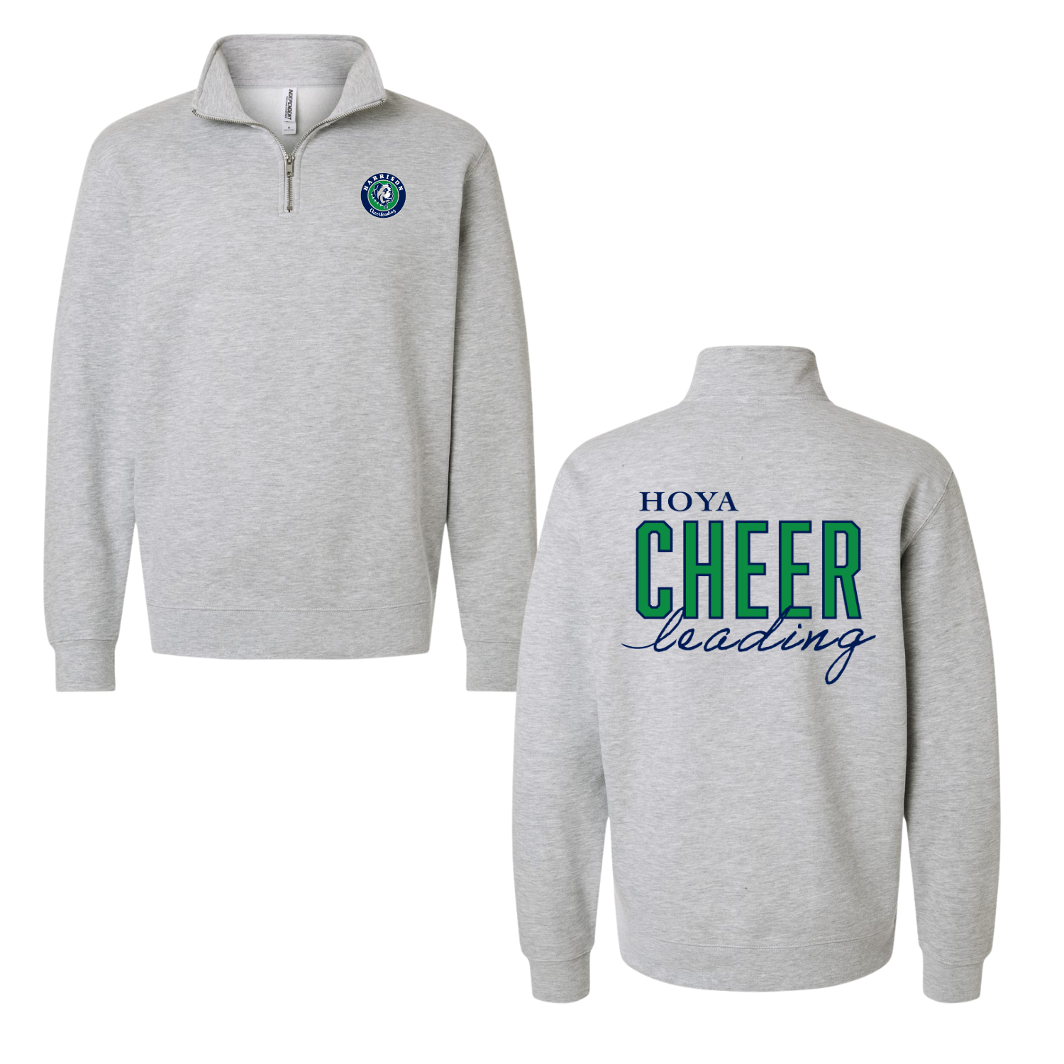 Cheer Leading - Quarter Zip Grey.png