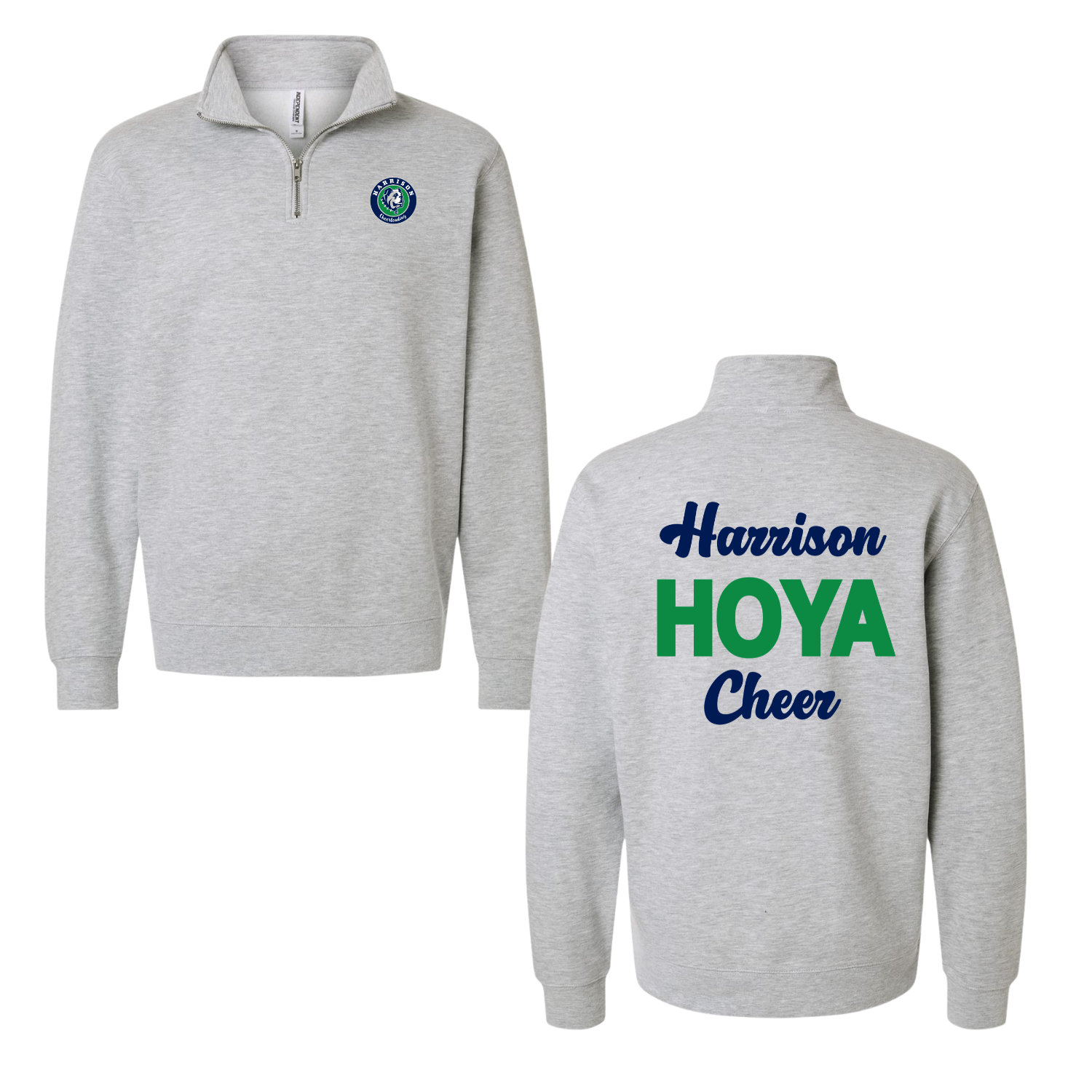 Hoya Cheer - Quarter Zip Grey.png
