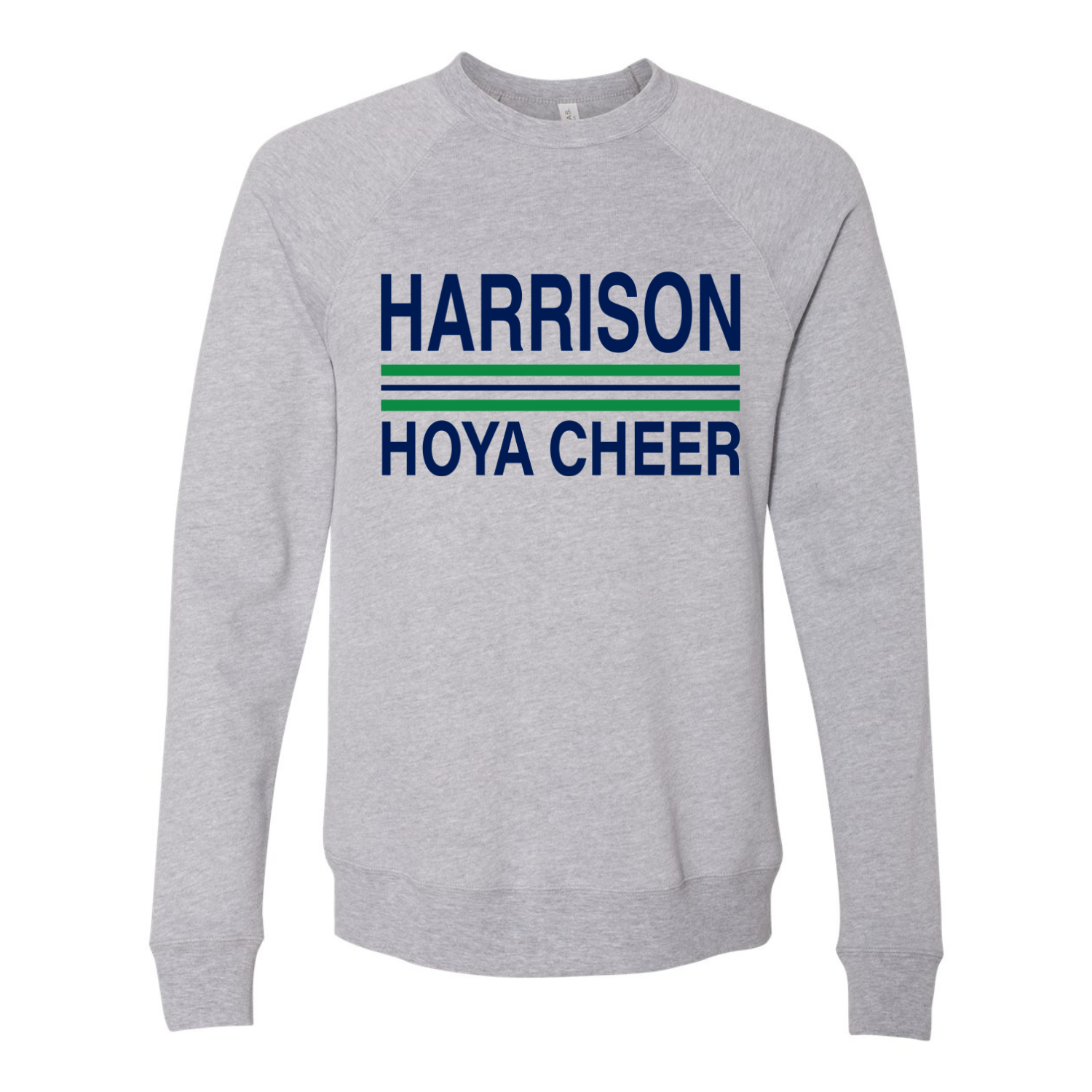 Hoya Cheer Stripes - Sweatshirt Athletic Heather.png