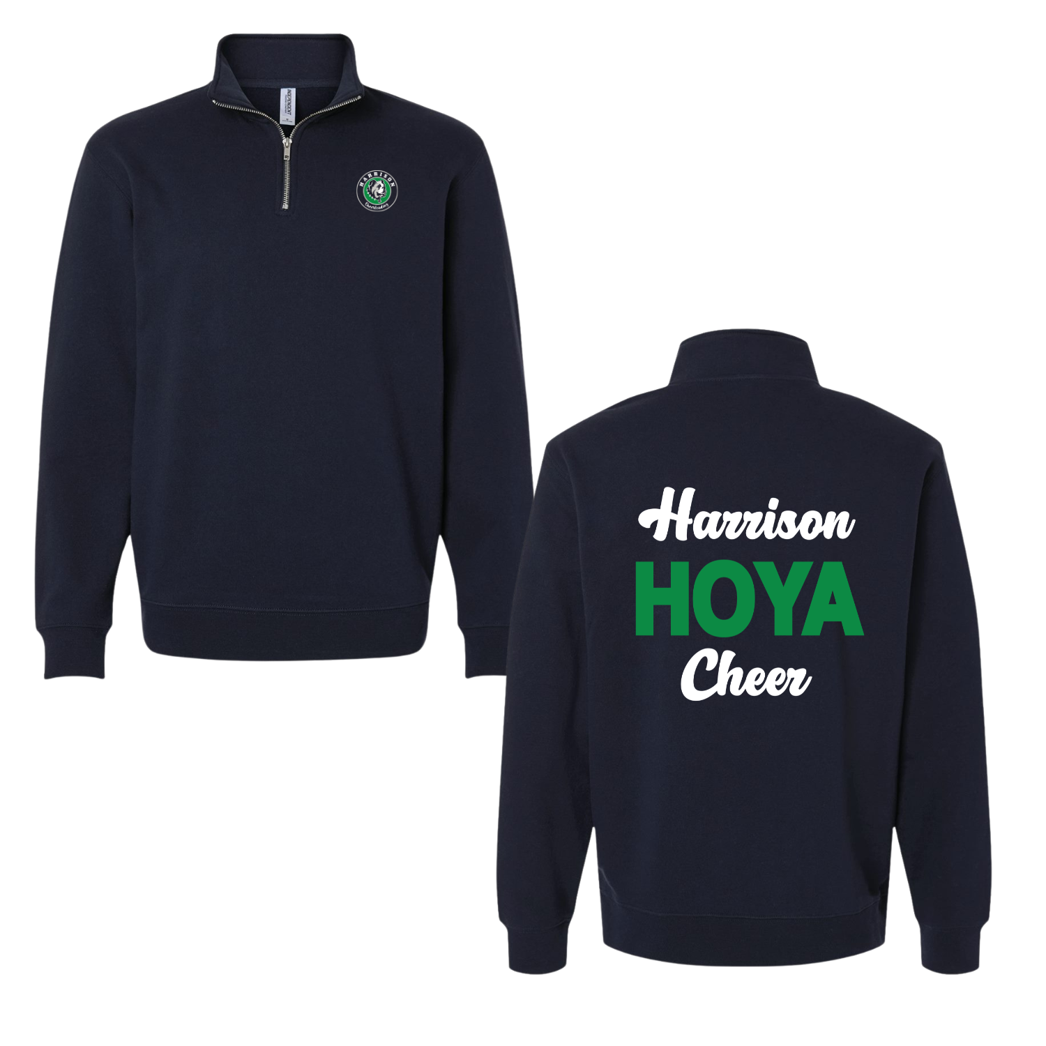 Hoya Cheer - Quarter Zip Navy.png