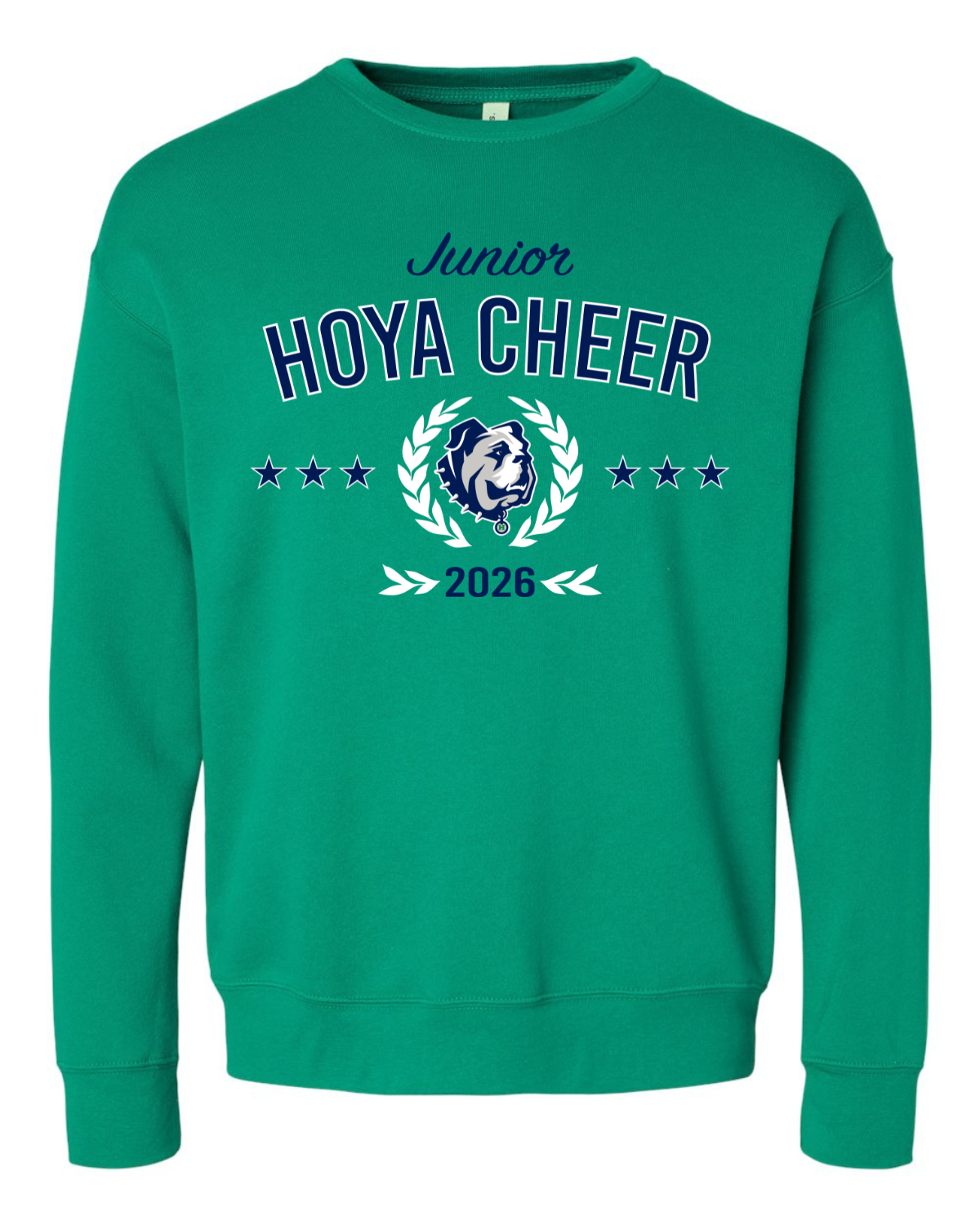 Kelly Green Sweatshirt - Junior Hoya Cheer