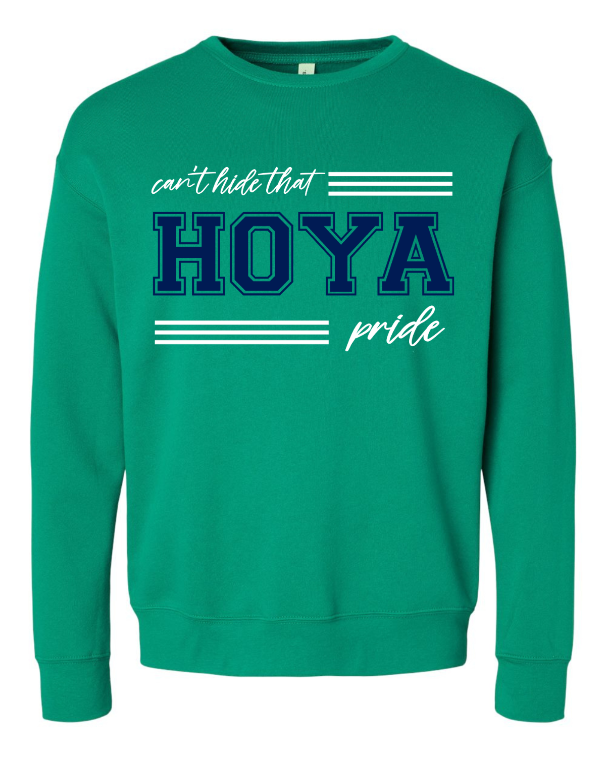 Kelly Green Sweatshirt - Hoya Pride
