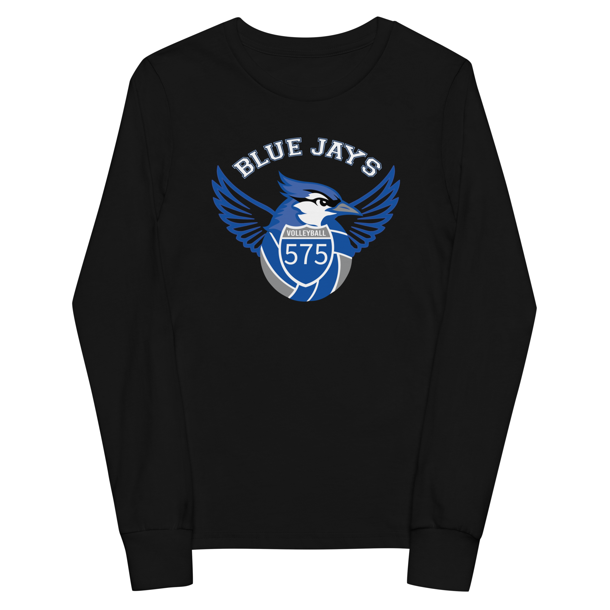Youth Blue Jay Ball Long Sleeve Tee