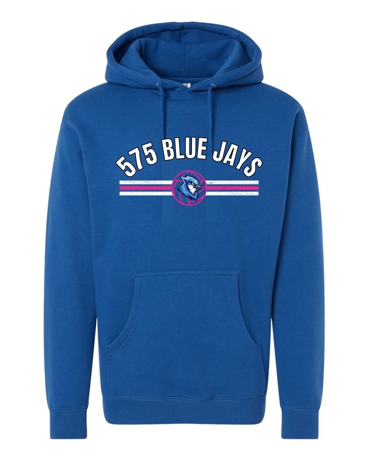 Royal Blue Hoodie - Striped Ball.jpg