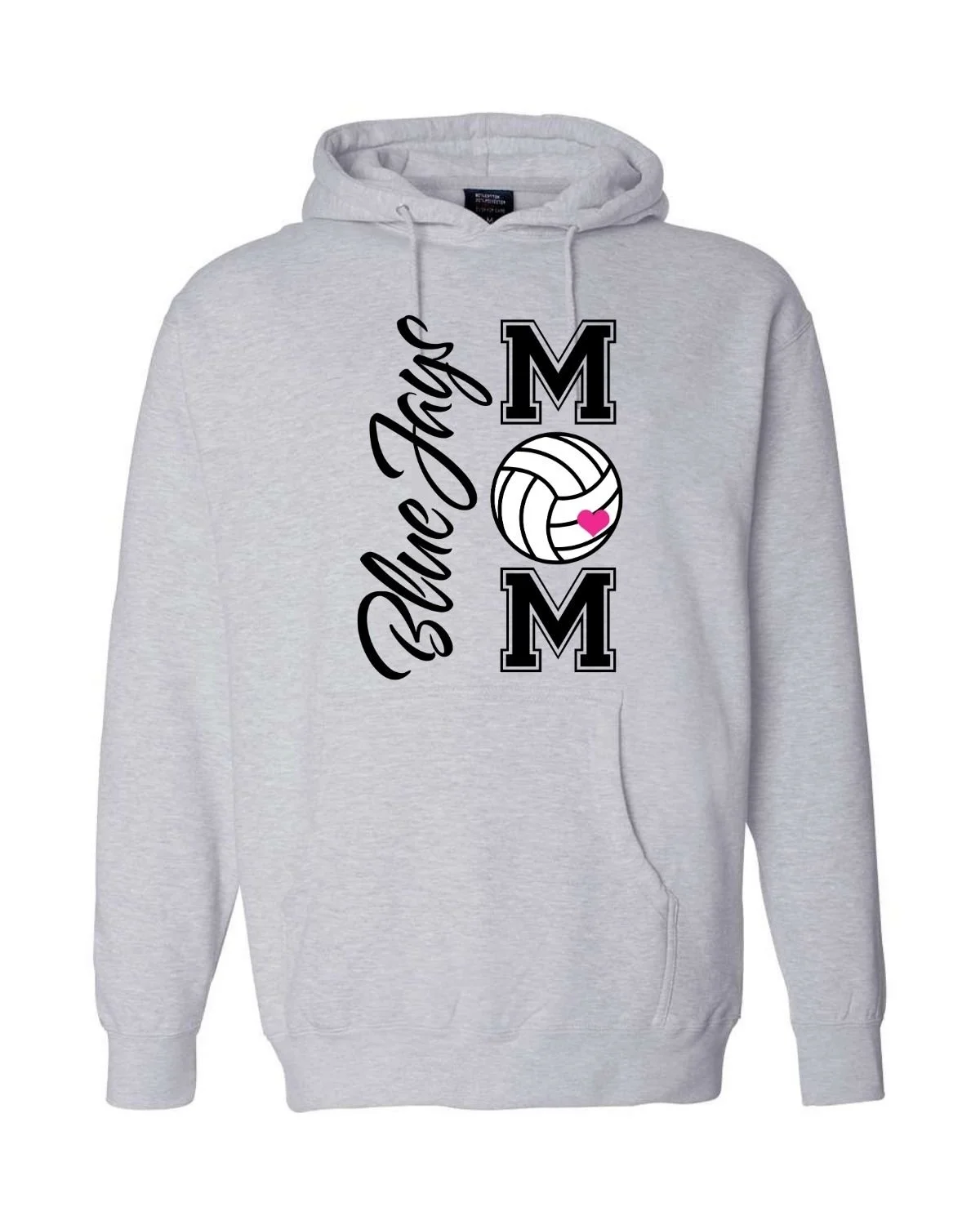 Athletic Heather Hoodie - Bluejays Mom.jpg