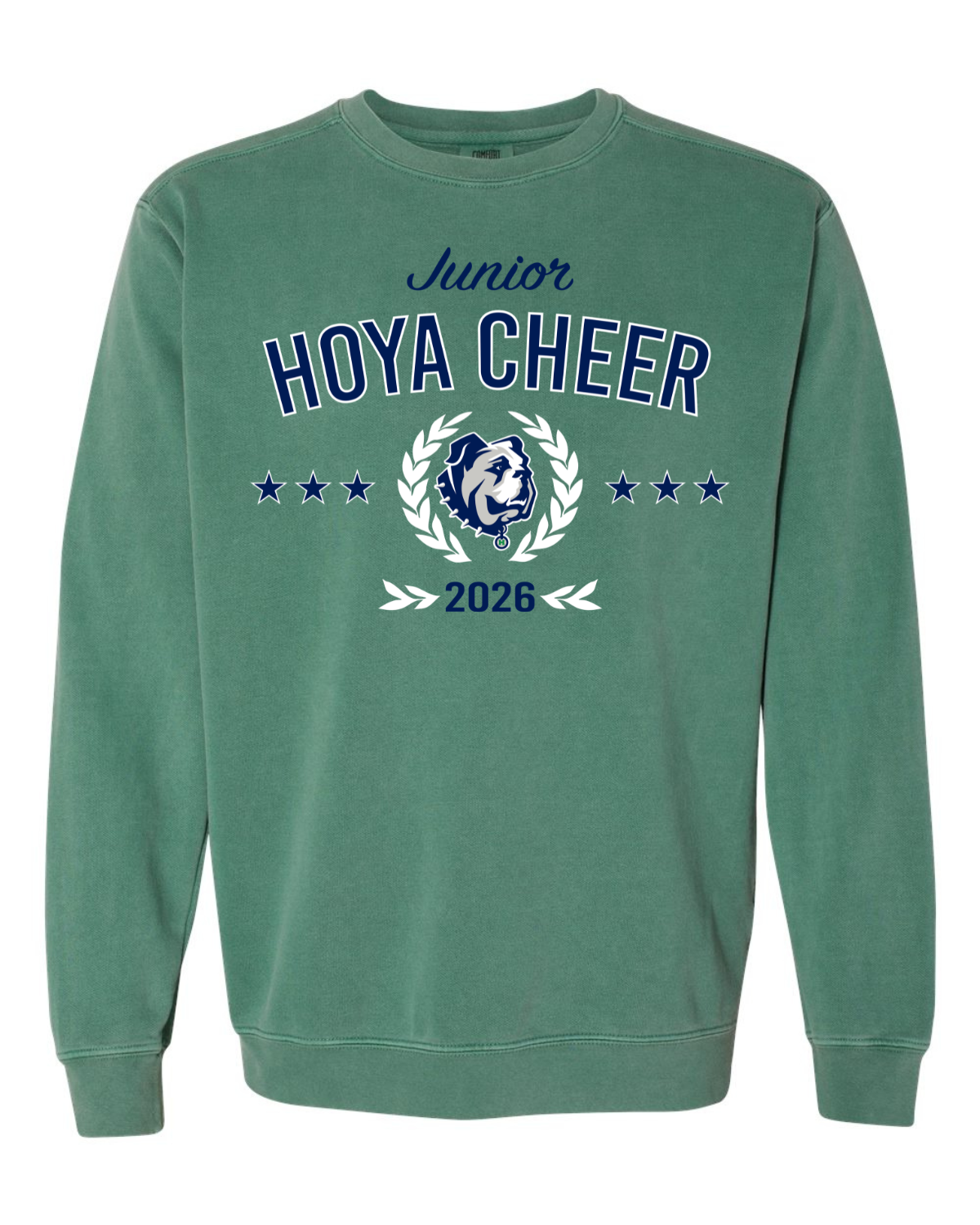 Junior Hoya Cheer Sweatshirt - Green.png