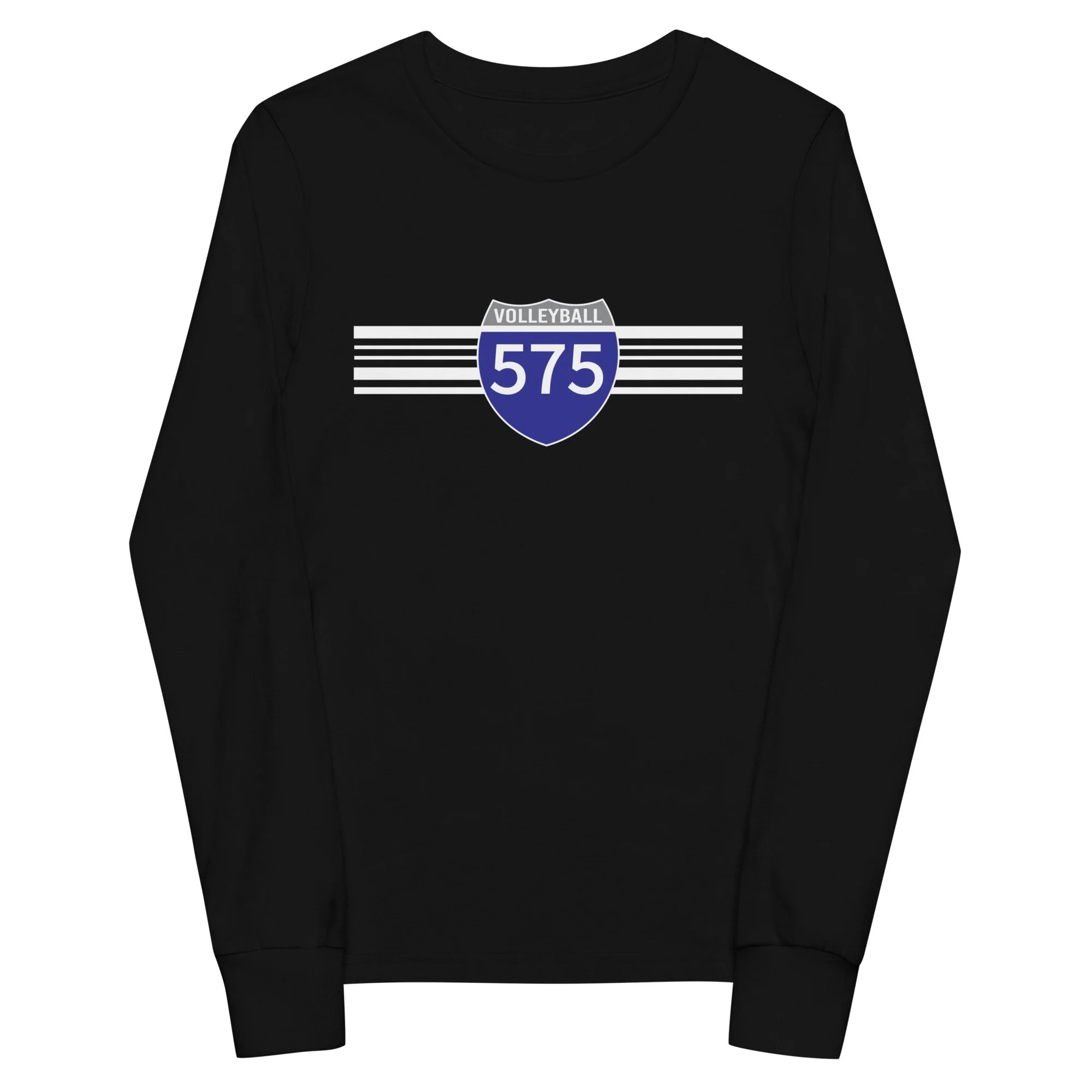 Youth Racing Stripes Long Sleeve Tee